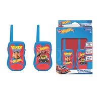 LEXIBOOK, Hot Wheels, Walkie-Talkies 200m, Communication Game for Children, 2 Communication Channels, Belt Clip, Battery Operated, Red/Blue, TW12HW