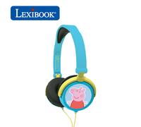 LEXIBOOK HP015PP PEPPA PIG FOLDABLE STEREO HEADPHONES WITH VOLUME LIMITER