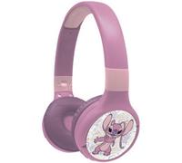 LEXIBOOK, Stitch Angel Bluetooth Headphones, HPBT010D1 | 2-in-1 Bluetooth & Wired, Microphone, Rechargeable battery, Pink