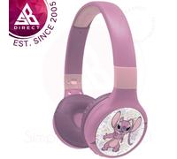 Lexibook, Disney Stitch, Angel 2-in-1 Bluetooth & Wired Headphones with microphone and control buttons, Foldable and Adjustable, Long-lasting rechargeable battery, Pink, HPBT010D1