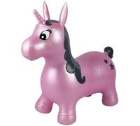Pink Inflatable Indoor and Outdoor Jumping Unicorn Action Figure