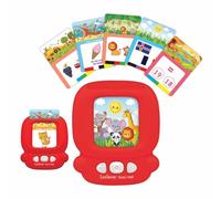 LEXIBOOK, Interactive Card Reader, JCR10i2LXB | Spanish/English, 150 double-sided cards, Quiz and flashcard machine