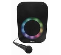 LEXIBOOK iParty Bluetooth® speaker, with light effects, mic, rechargeable battery, Black, K8210LXB