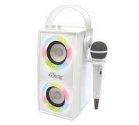 Lexibook iParty Bluetooth Speakers with Mic and Lights Effects - White - BTP180Z
