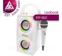 Lexibook Iparty Bluetooth Speakers With Mic & Lights Effects - White