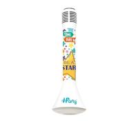 LEXIBOOK, iParty Karaoke Microphone, MIC210LXB | Bluetooth, Voice changer, 5W speaker, Micro SD slot, Light effects