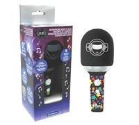 LEXIBOOK, iParty Karaoke Microphone, MIC280 | 4 voice modifiers, Multicolour lights, Rechargeable battery