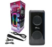 LEXIBOOK, iParty®, Portable Bluetooth® speaker with microphone, Powerful sound volume, Multicolour light effects, Rechargeable battery, K8330LXB