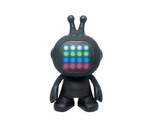 LEXIBOOK IParty Wireless Stereo Speaker, 3W, flashing lights, sound, aux-in jack, USB, SD card, rechargeable battery, black, BTLS300