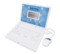 LEXIBOOK JC598i1_01 Educational Age 3+ and Bilingual Laptop French/English-Toy for Children with 124 Activities to Learn Mathematics, Dactylography, Logic, Clock Reading, Play Games and Music