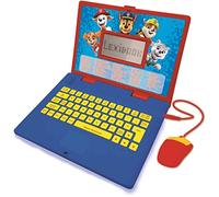 LEXIBOOK JC598PAi1 Paw Patrol - Educational Age 3+ and Bilingual Laptop French/English - Toy for Child Kid (Boys & Girls) 124 Activities, Learn Play Games and Music with Chase Marshall - Red/Blue