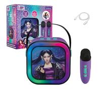LEXIBOOK, K-POP Academy, Karaoke Speaker, Purple, BTC020KPZLXB | Portable karaoke speaker with two wireless mics, Bluetooth 5.0, USB-C rechargeable battery and colorful light effects built