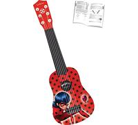 LEXIBOOK K200MI Tales of Ladybug & Cat Noir Miraculous Ladybug My First Guitar for Children, 6 Nylon Strings, 21’’ Long, Guide Included, Red/Black