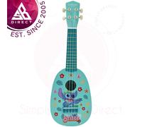 Lexibook K230D Disney Stitch My First Wooden Ukulele with 4 Nylon Cords 53cm