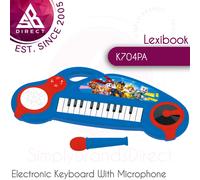 Lexibook K704PA Paw Patrol Electronic Keyboard with Microphone & Lights│3y+