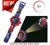 Lexibook Projection Watch Spider-Man DMW050SP - Adjustable digital screen, 20 images, Red/Blue