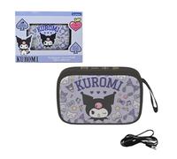 LEXIBOOK Kuromi Portable Bluetooth Speaker, BT018HK1LXB | Wireless, TWS stereo, USB-C, SD/TF card, rechargeable battery, built-in mic, Purple black