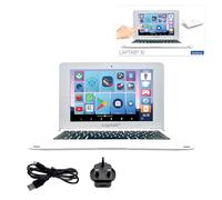 LEXIBOOK, LAPTAB® 10 Inches Version 11, Laptop with LCD Touch Screen, Designed for The Whole Family, Educational and Fun Content, Powered by Android™, Parental Control, Ultra Thin and Light, LT11EN