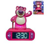 LEXIBOOK, Disney Toy Story, Lotso Night Light Alarm Clock, Illuminated Character, Sound Effects, Alarm Choices, Backlit LCD Screen, Snooze, Purple, RL800TS1