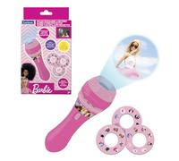 Lexibook LTC050BB Barbie, Torch Light and Projector with 3 Discs, 24 Images, Create Your own Stories, Pink