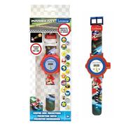 LEXIBOOK Nintendo Mario Kart Adjustable projection watch digital screen - 20 images of Mario Kart - for Children/Boys - Red and Blue - DMW050NILXB