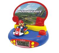 LEXIBOOK, Mario Kart Projector Clock, RP500NILXB | Night light, Ceiling projection, Sound effects, Battery powered