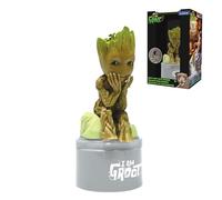LEXIBOOK, Marvel Guardians of the Galaxy, Groot Nightlight with speaker for children’s bedroom, soft light, battery-operated, grey/brown, NS01GG
