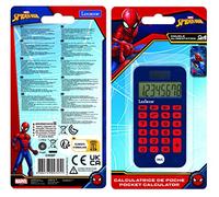 LEXIBOOK - Marvel Spider-Man Pocket Calculator, classic and advanced functions, Protective hard cover, battery operated, Blue/Red, C45SPLXB