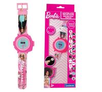 LEXIBOOK - Mattel Barbie, Adjustable projection watch digital screen - 20 images of Barbie - for Children - DMW050BBLXB