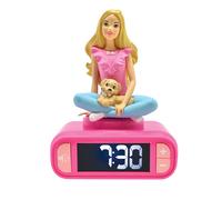 Lexibook, Mattel, Barbie Nightlight alarm clock, Sounds and Melodies, LCD Backli