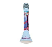 LEXIBOOK MIC210FZ_50 Disney Frozen 2 Elsa Anna Olaf Portable Bluetooth Voice Changer Function, Microphone for Singing, Built-in Light Speaker 3W, Micro SD Slot, Blue/Purple, Sin Talla