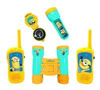 LEXIBOOK, Minions Adventurer Set, RPTW12DES | 120m walkie-talkies, Binoculars, Torchlight, Compass included, Blue/Yellow