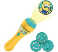 Lexibook, Despicable Me, Minions story projector and torch, Projects 24 images from the film Dspicable Me with 3 discs, Yellow/Blue, LTC050DES