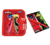 Lexibook, Miraculous Ladybug Black Cat: Electronic diary with pen and notebook included, interactive, password protected, fun functions, sound effects, Red, SD50MI