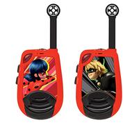 Lexibook, Miraculous Ladybug Cat Noir, Digital Walkie-Talkies for Children, 2 km Transmission Range, Morse Light Function, Belt Clip for Transport, Battery operated, Red, TW25MI