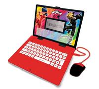 Lexibook, Miraculous Ladybug Cat Noir, Educational and Bilingual Laptop French/English, 124 Activities, Red/Black, JC598MIi1LXB