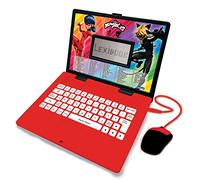 Lexibook, Miraculous Ladybug Cat Noir, Educational and Bilingual Laptop French/English, Toy for Child Kid (Boys & Girls), 124 Activities, Learn Play Games and Music with Ladybug, Red/Black, JC598MIi1