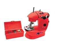 Lexibook SW100MI, Miraculous Ladybug Cat Noir, sewing machine with accessories, light and pedal, imitation role play toy for girls, fashion design game, red, Plastic