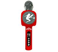 Lexibook, Miraculous Ladybug Cat Noir, Wireless Microphone with speaker and lights, Bluetooth®, voice change function, light effects, micro SD port, USB, silver/red, MIC260MI