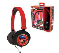 LEXIBOOK, Miraculous LadyBug, Stereo Headphones,safe volume, foldable and adjustable, red, HP015MILXB