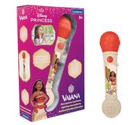 LEXIBOOK, Moana, Lighting Microphone for children, musical toy, built-in speaker, light effects, demo melodies included, Beige/Red, MIC80VN
