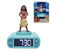Lexibook Nightlight Alarm Clock Moana RL800VN – Sounds & Melodies, Backlit LCD, Snooze, Blue Small