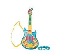 Lexibook, Moi, Moche et Méchant, Guitare électronique Minions avec Micro et Lunettes pour Chanter avec Style, 2 Modes de Jeu, Mélodies de démonstration, Effets Lumineux, Jaune/Bleu, K260DES