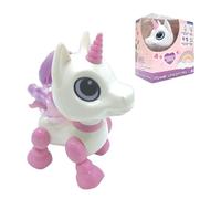 LEXIBOOK, My Little Robot Unicorn - Robot Unicorn with sounds, music, light effects, voice repeat and sound reaction, ROB02UNILXB