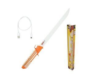 LEXIBOOK, Naruto, Interactive Naruto Saber that reacts to movements, 4 light modes, Lights up in 8 colors, Combat sound effects, Rechargeable battery, RP20NA