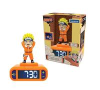 Lexibook Night Light Alarm Clock Naruto RL800NA, Backlit LCD, Sounds & Melodies, Snooze, Illuminated