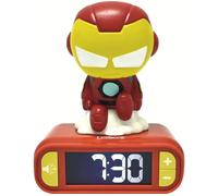 LEXIBOOK Nightlight Alarm Clock - 3D Avengers Iron Man