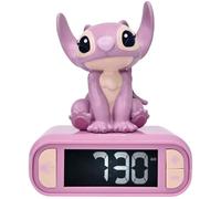 LEXIBOOK Nightlight Alarm Clock - 3D Disney Stitch Angel