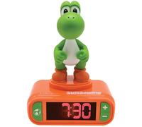 Lexibook Nintendo Super Mario Sound Effects-Boys Alarm Clock with Snooze-Orange/Green, One Size