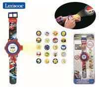 LEXIBOOK Nintendo Mario Kart Adjustable projection watch digital screen - 20 images of Mario Kart - for Children/Boys - Red and Blue - DMW050NILXB